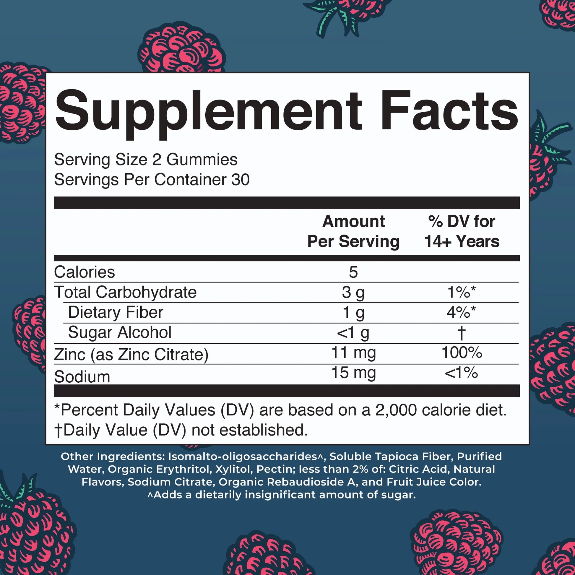 Zinc Gummies for Immune Wellness and Health, Ages 14+