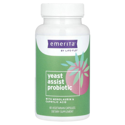 Yeast Assist Probiotic Formula | Vaginal, Intestinal & Gut Wellness Support for Women | 30 Serv | 60 Capsules