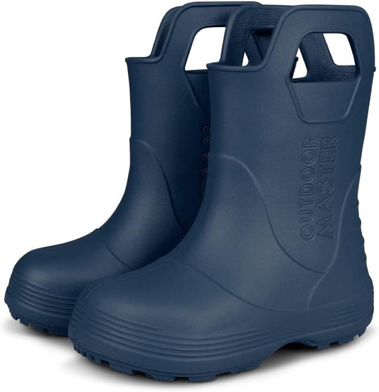 Kids Toddler Rain Boots, Lightweight, Easy to Clean for Boys Girls
