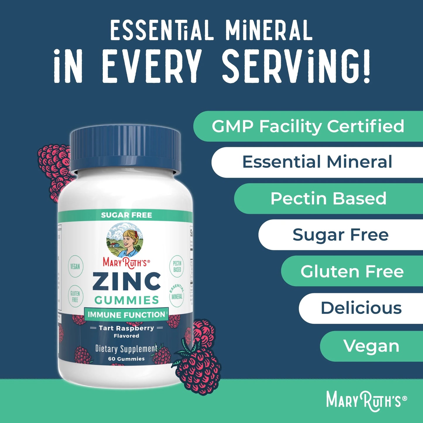 Zinc Gummies for Immune Wellness and Health, Ages 14+