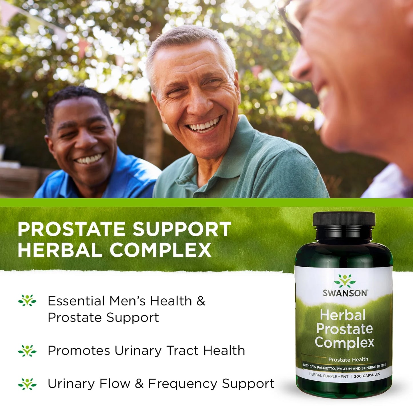 Herbal Prostate Complex Herb Blend Capsules, 200 Count